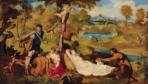 木星とアンティオペ、1856
